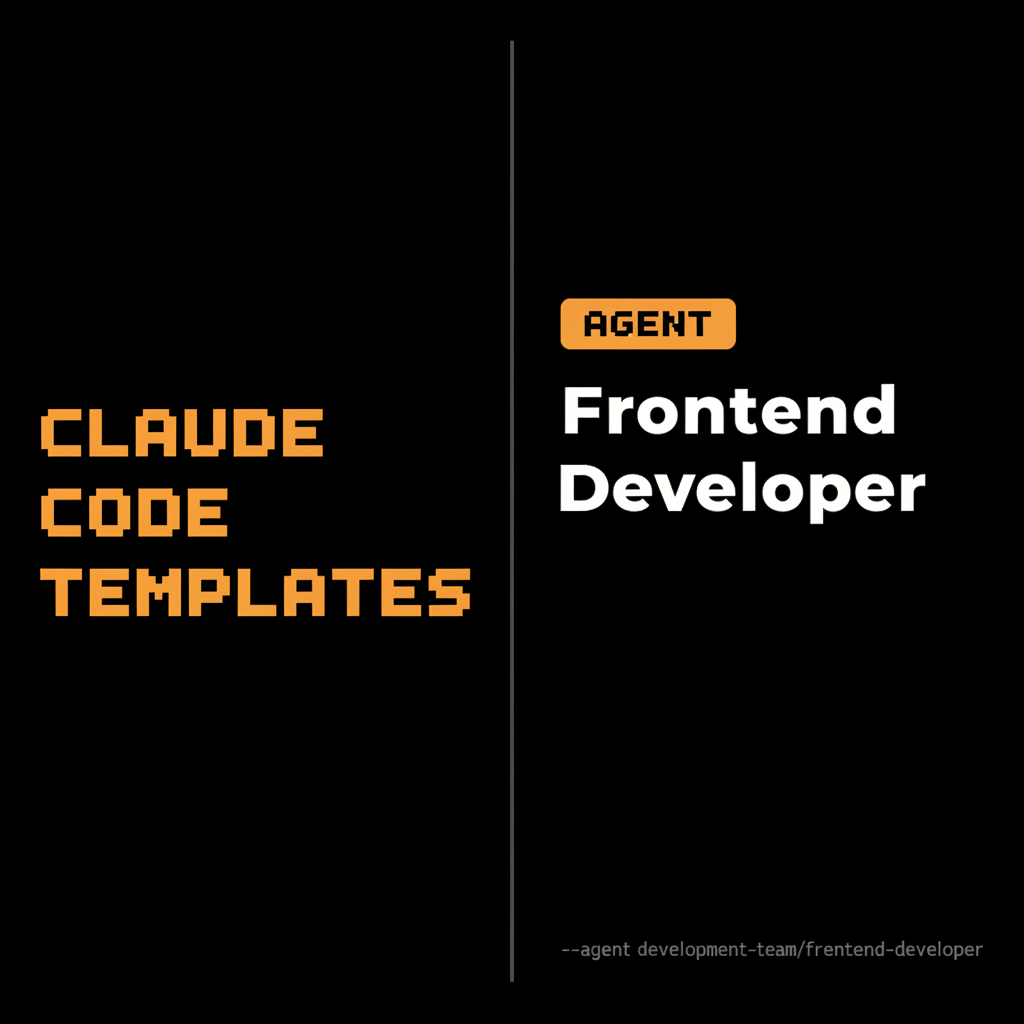 Frontend Developer Agent for Claude Code
